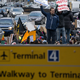 Protesters at JFK airport
